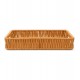 Bandeja 25x15cm Retangular Autumn em Rattan com Alça